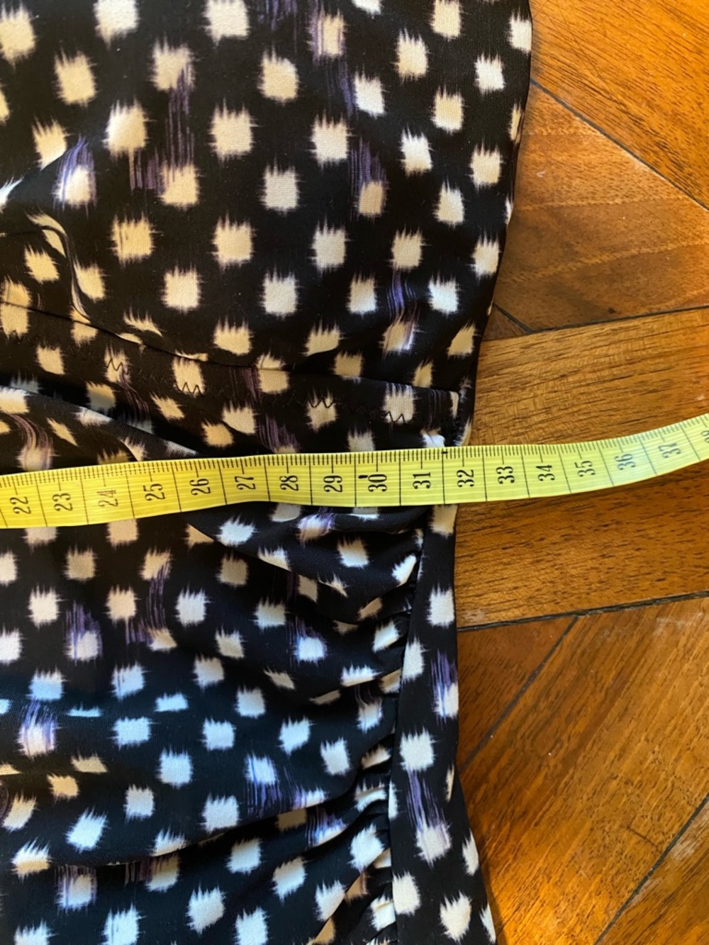 Gottex Black and White Patterned Swim Top 34D Size L Tankini Supportive Ruffle - Picture 9 of 9